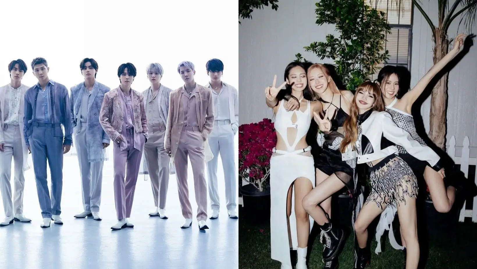 (Foto: instagram.com/bts.bighitofficial & lackpinkofficial)
