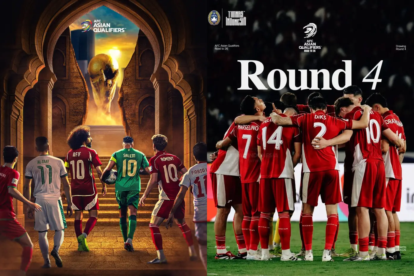 Putaran 4 Kualifikasi Piala Dunia 2026 Zona Asia. (Foto: Instagram/afcasiancup, timnasindonesia)