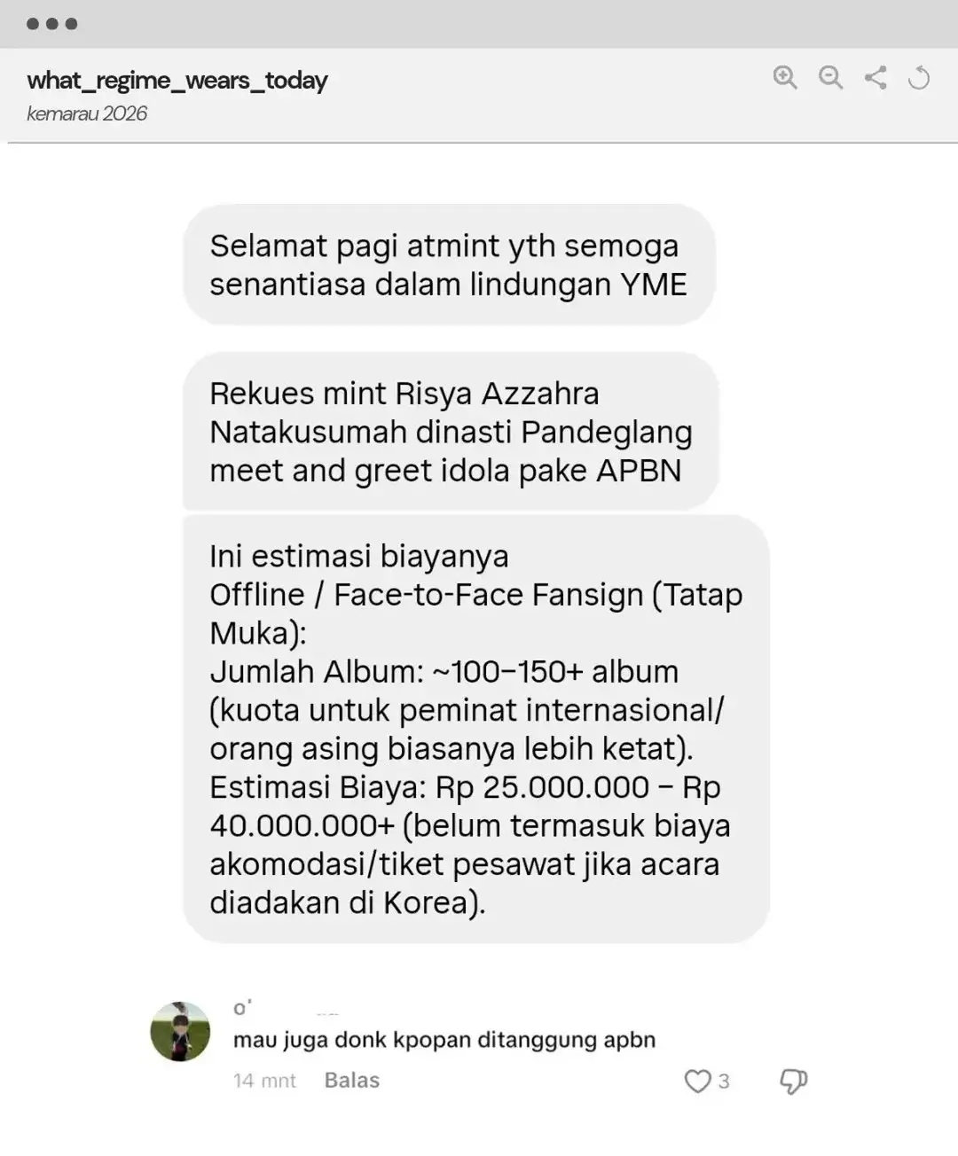 Risya Azzahra Anak Wagub Banten Jadi Sorotan Warganet  Dituding Gunakan Dana APBN untuk Bertemu Idol K Pop