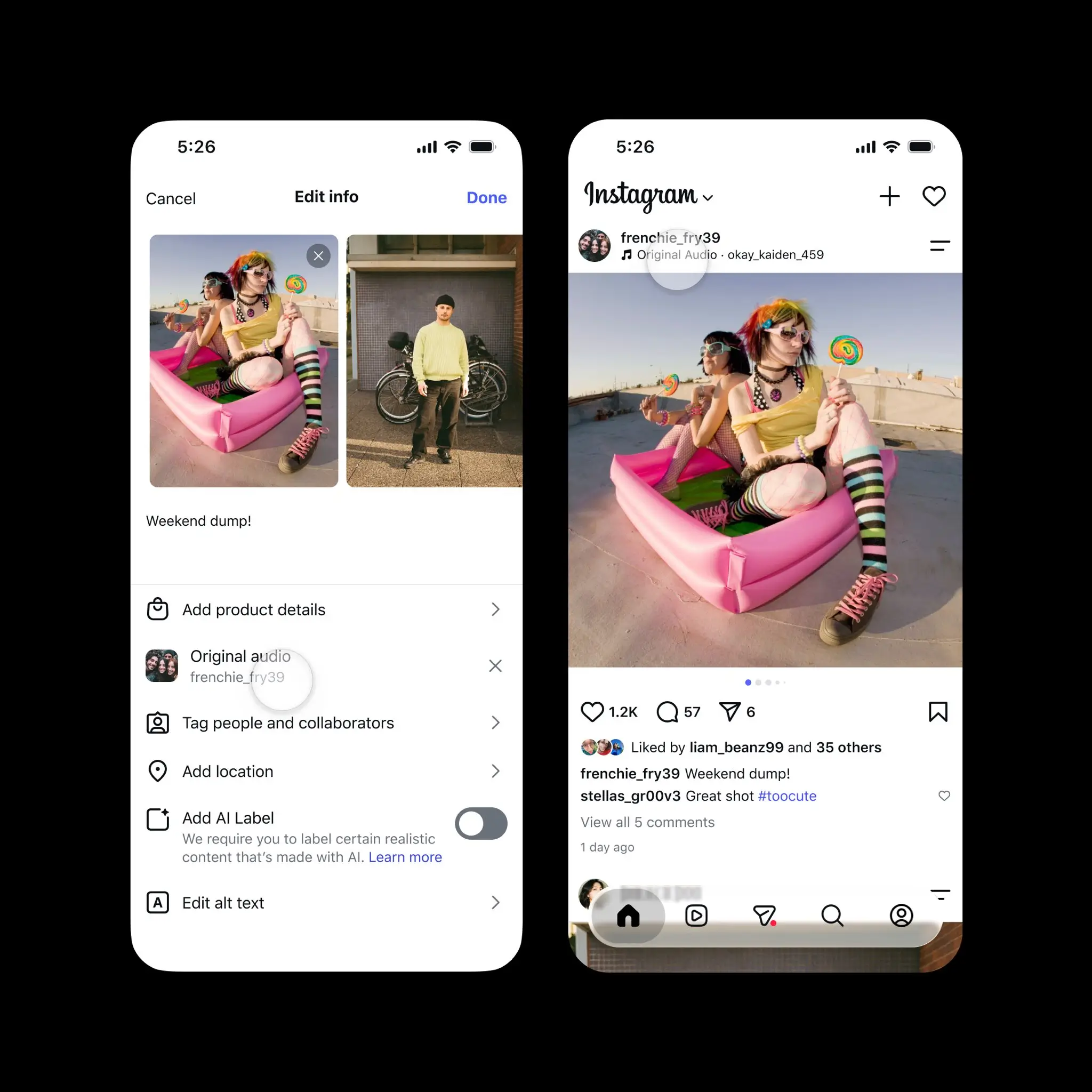 Foto: Fitur Replace Audio Instagram (X.com/instagram)