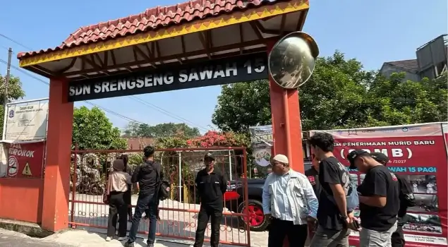 SDN Srengseng Sawah 15 Pagi di kawasan Jagakarsa, Jakarta Selatan menerima teror ancaman bom pada Senin (13/07/26) pagi. (Foto: mediahub.polri.go.id)