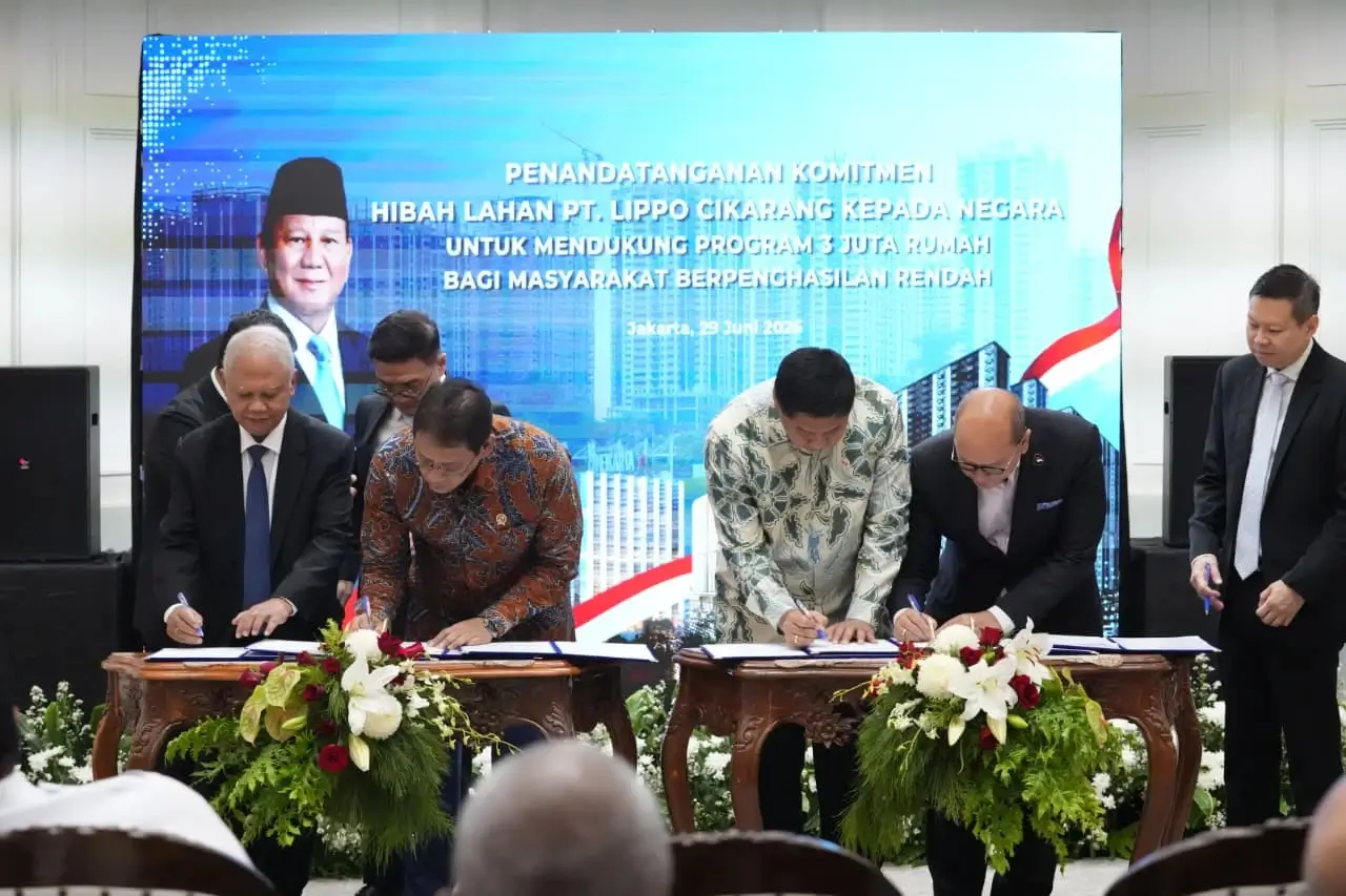 Foto: Lippo Group Hibahkan 30 Hektare Lahan untuk Rusun MBR (dok. Kementerian PKP)