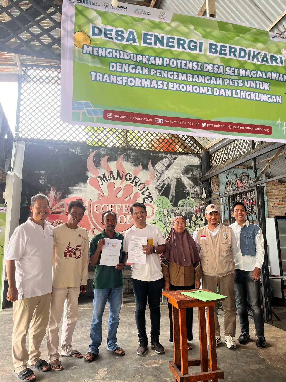 Desa Energi Berdikari dukung ketersediaan energi bersih di Desa Sei Nagalawan. (Foto: mangrovekampoengnipah.com)