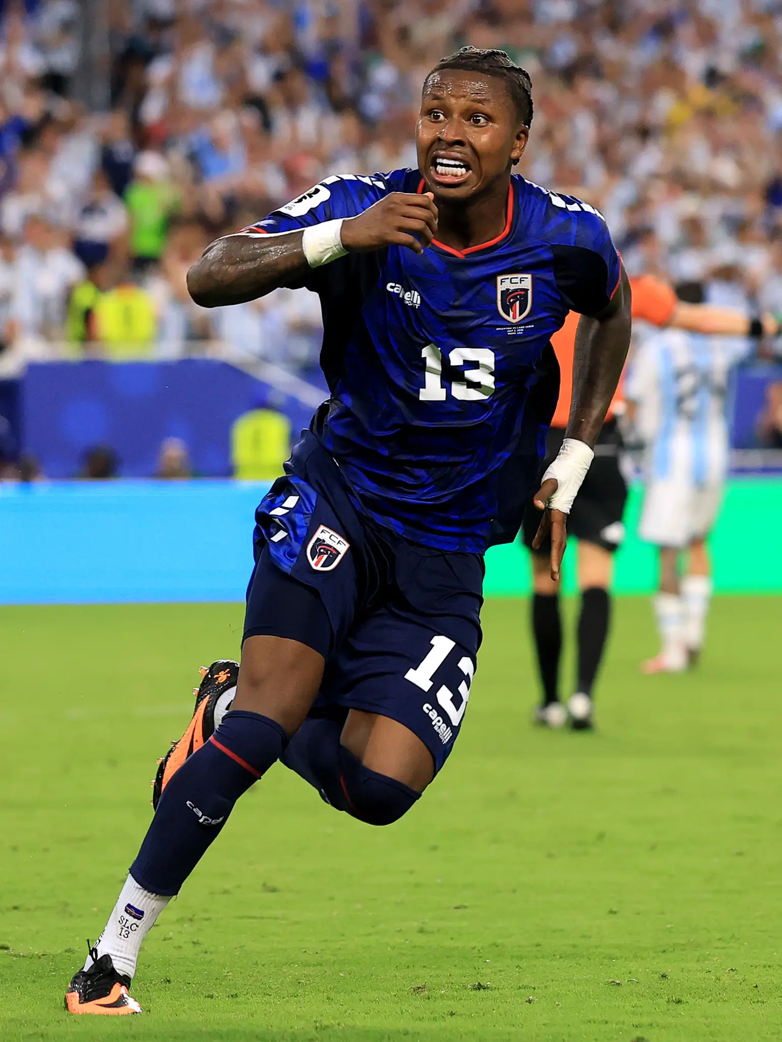 Perjalanan Timnas Cape Verde di Piala Dunia 2026 berakhir setelah kalah dramatis 2-3 dari juara bertahan Timnas Argentina pada babak 16 besar. Foto X Piala Dunia 2026.