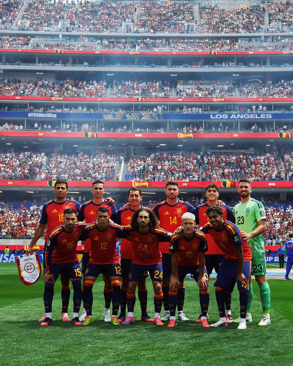 Timnas Spanyol punya lini belakang paling kokoh di Piala Dunia 2026. Foto Instagram Timnas Spanyol.