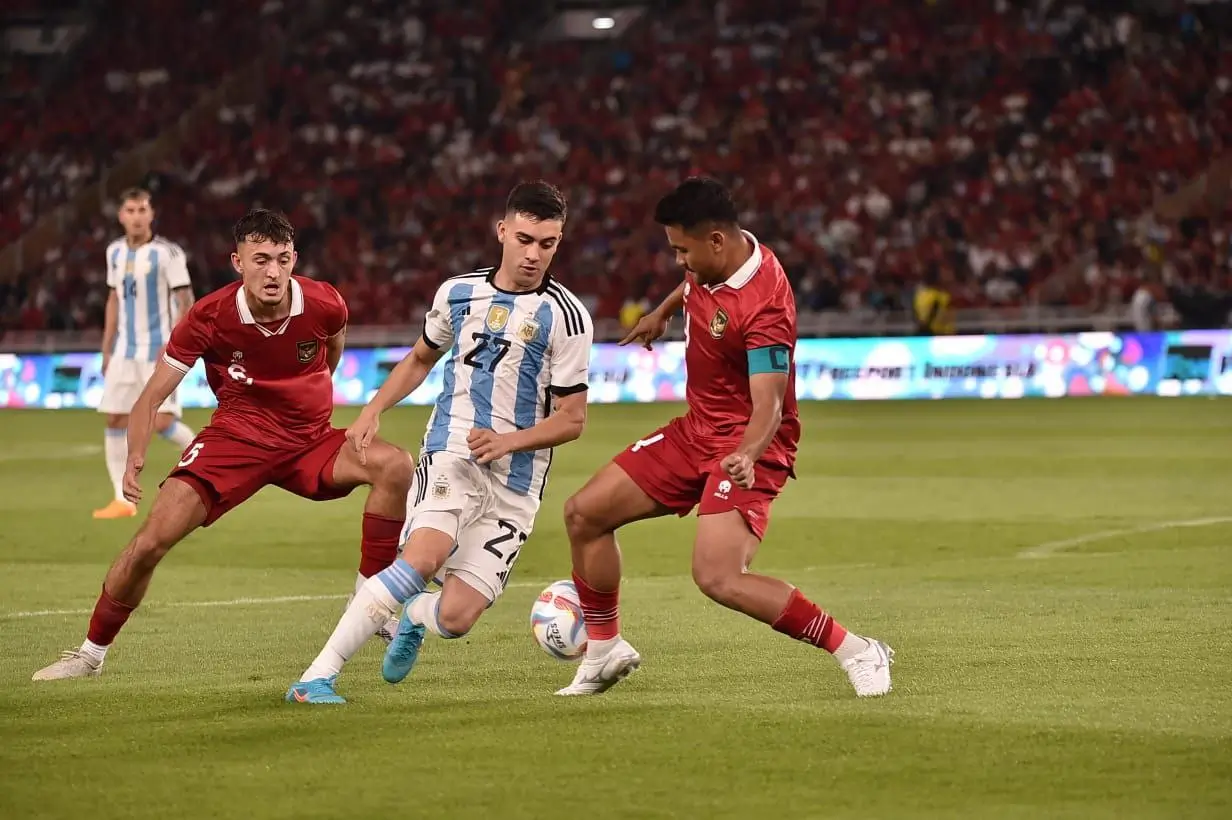 Timnas Indonesia Cuma Kalah 0 2 dari Argentina