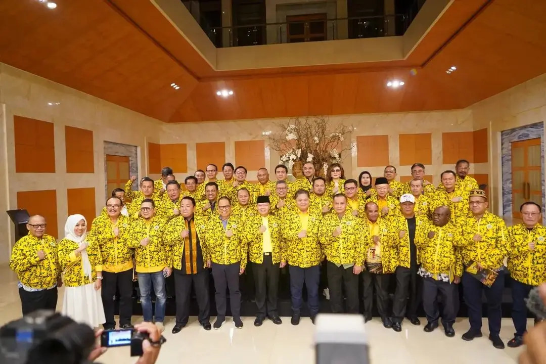 Silaturahmi Ketua Umum DPP Partai Golkar dengan Ketua DPD Partai Golkar Provinsi Se-Indonesia di Bali, Minggu (30/7/23). (Foto: Instagram/golkar.indonesia)