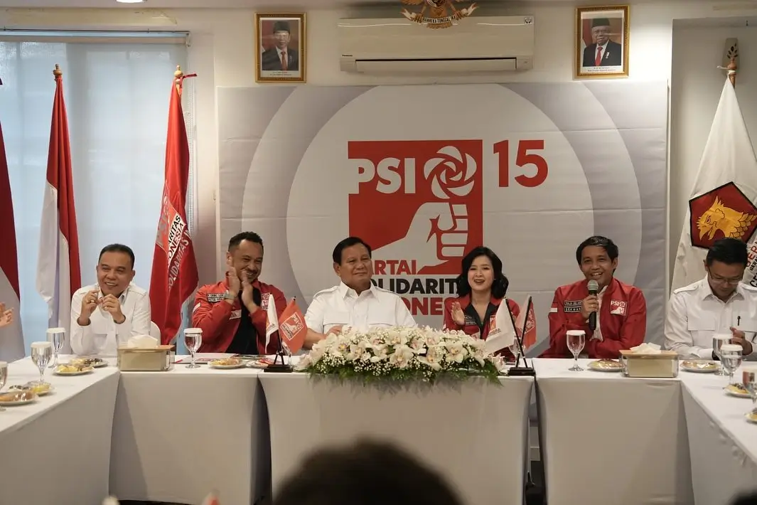 Sambangi PSI  Prabowo Sebut Ada Kecocokan dan Ajak PSI Gabung KKIR