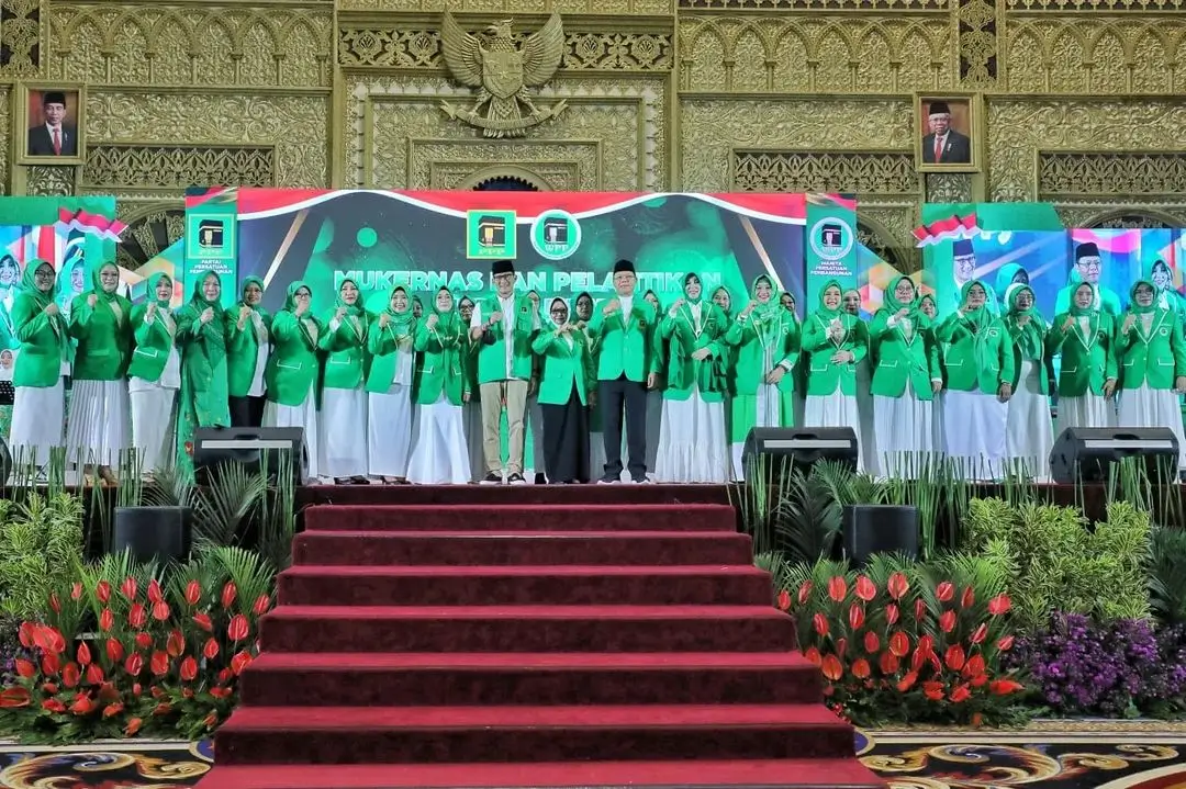 Pelantikan Pimpinan Pusat Wanita Persatuan Pembangunan (WPP) 2023-2027 di Surabaya, Minggu (30/7/23). (Foto: Instagram/dpp.ppp)