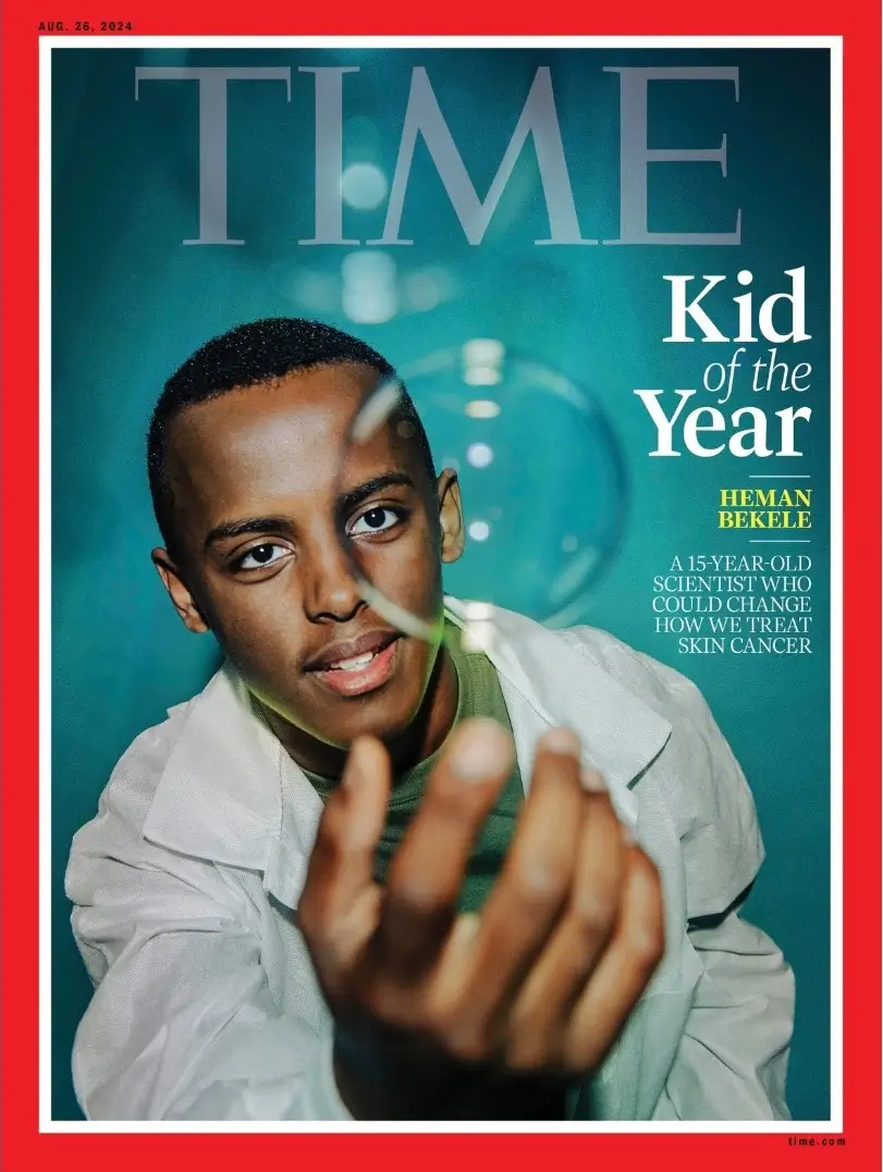 Ciptakan Sabun Batang untuk Pengobatan Kanker Kulit  Heman Bekele Dinobatkan sebagai  Kid of the Year 2024  oleh Majalah Time