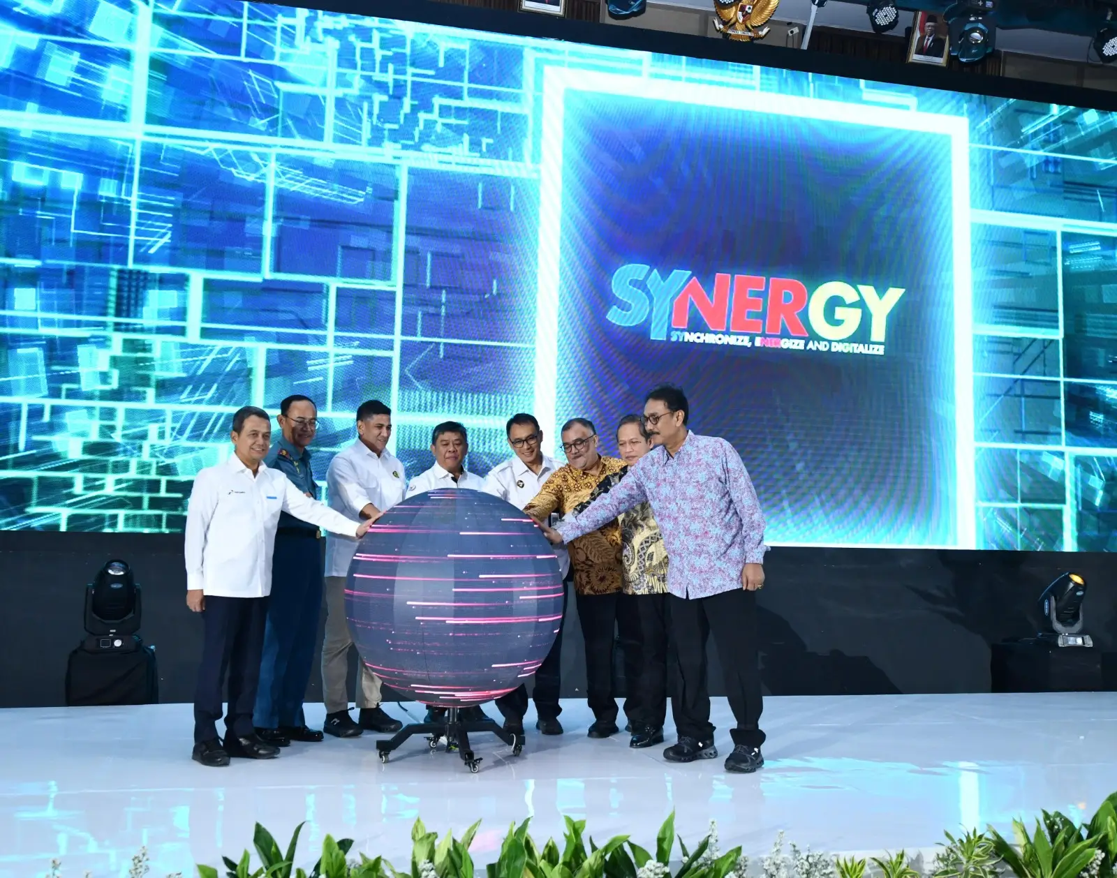 Peresmian Digitalisasi Dokumen Perizinan Pertamina Group secara simbolis, Senin (26/8) di Ballroom Grha Pertamina, Jakarta. (Foto: Dok. Pertamina)