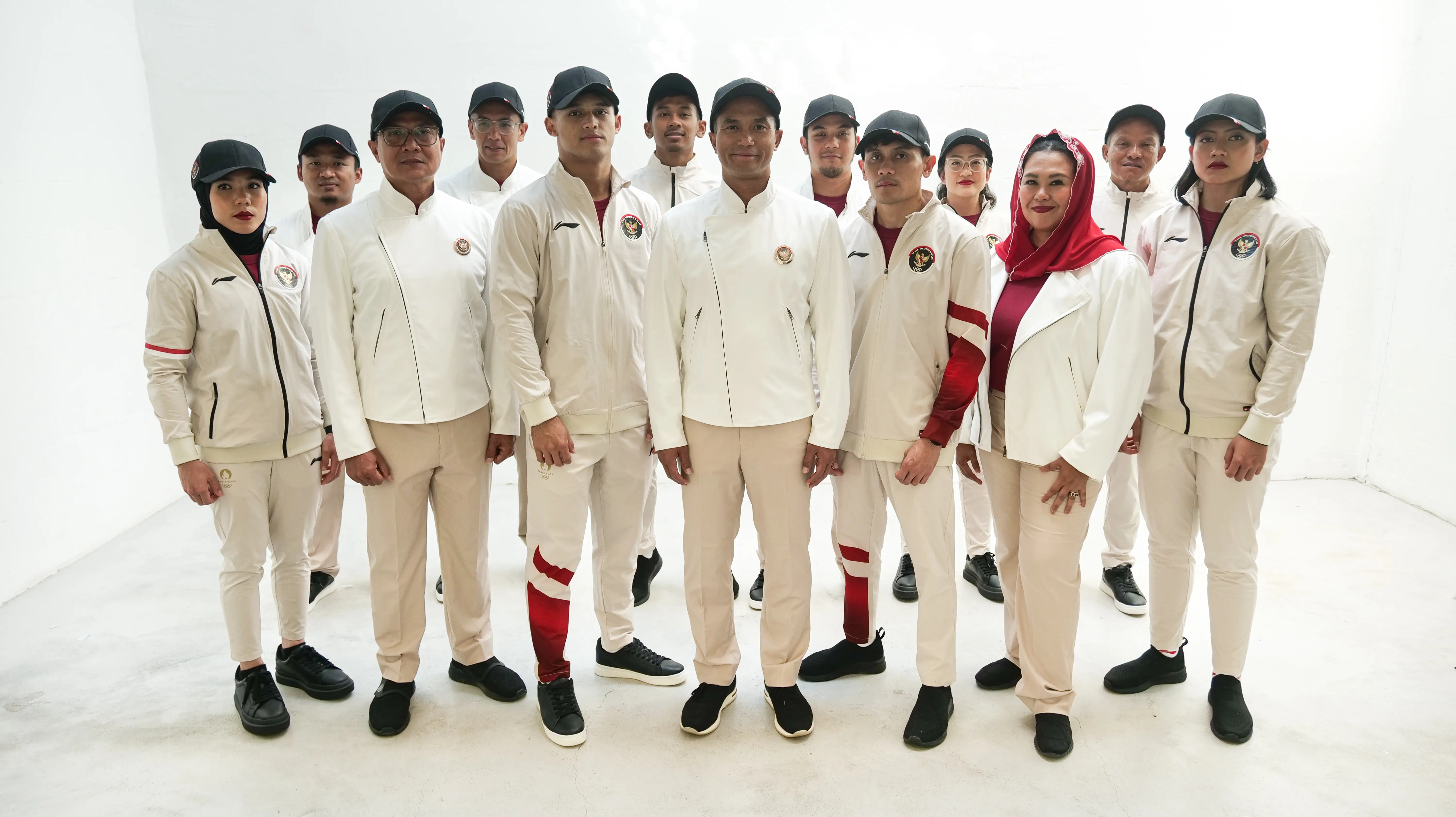 Indonesia dalam upacara penutupan Olimpiade Paris 2024. Foto NOC Indonesia.