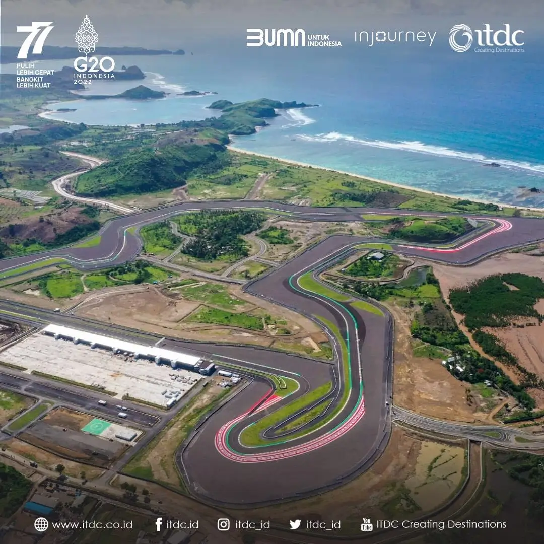 Sirkuit Mandalika gelar MotoGP 2024. Foto Instagram ITDC.