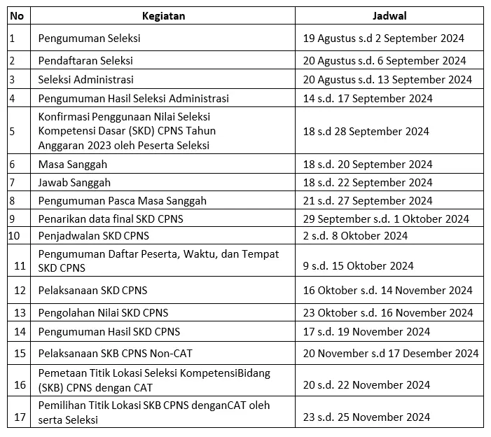 Hari Ini  Pendaftaran CPNS Dibuka 20 Agustus Pukul 17 08 45 WIB