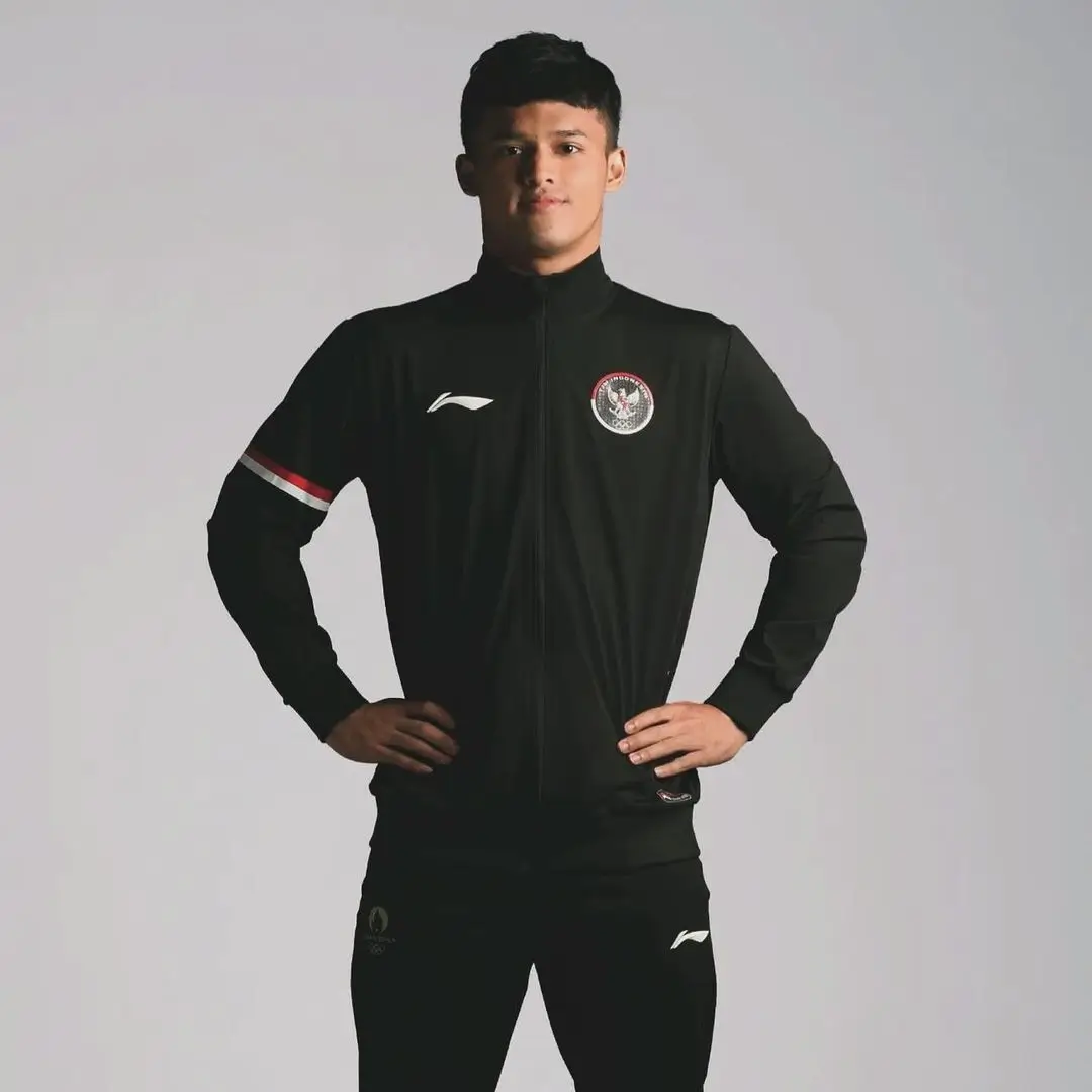 Rizki Juniansyah berhasil mempersembahkan medali emas untuk Indonesia dalam cabor angkat besi Olimpiade Paris 2024. Foto Instagram Rizki Juniansyah.