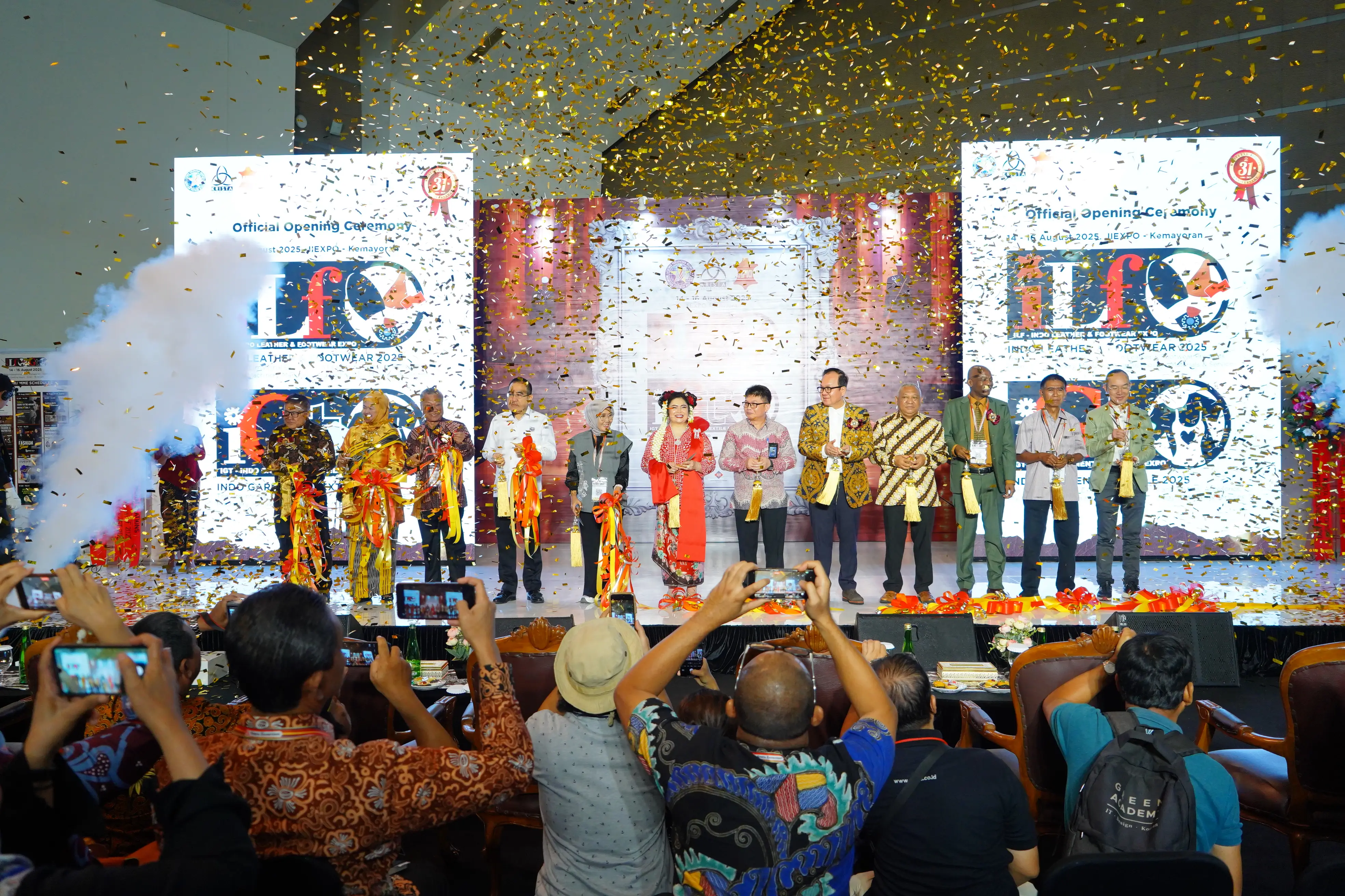 Pembukaan Indo Leather & Footwear (ILF) Expo ke-18 resmi dibuka di Jakarta International Expo (JIExpo) Kemayoran. (Foto: istimewa)