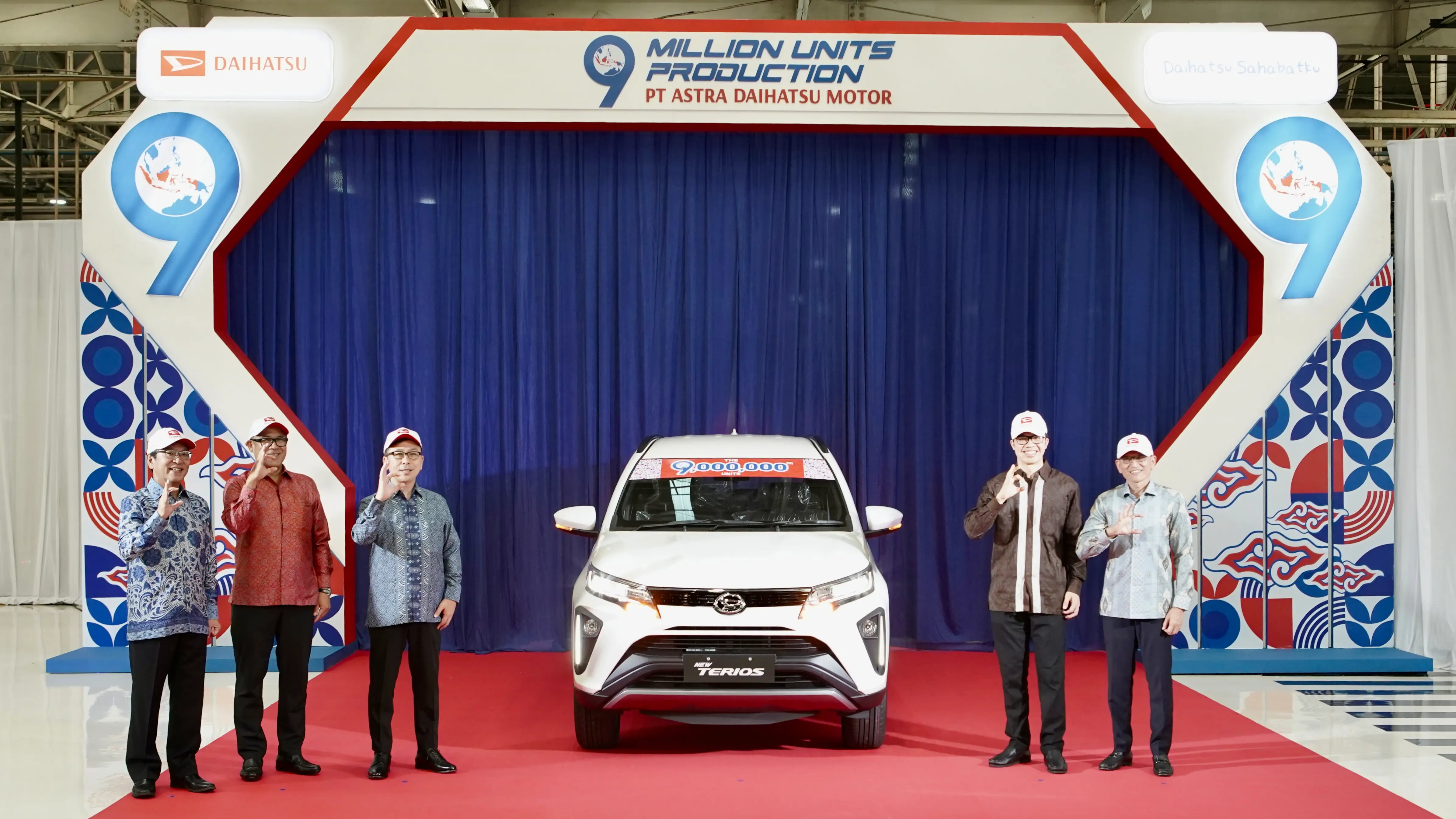 Daihatsu rayakan capaian 9 juta unit produksi di Indonesia. (Foto: Istimewa)