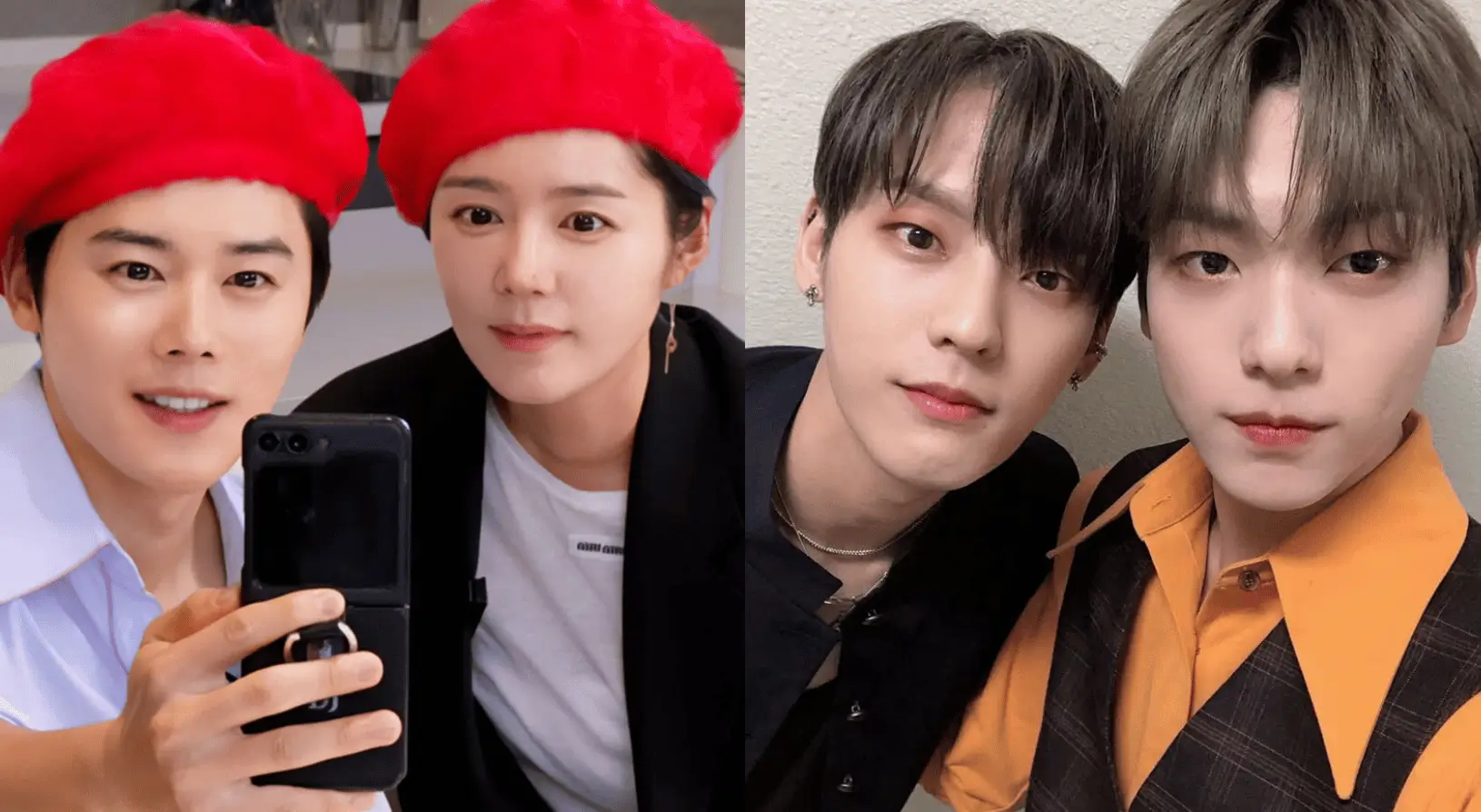 (Foto: instagram.com/super_d.j & instagram.com/officialkvibes/x.com/TXT_members)