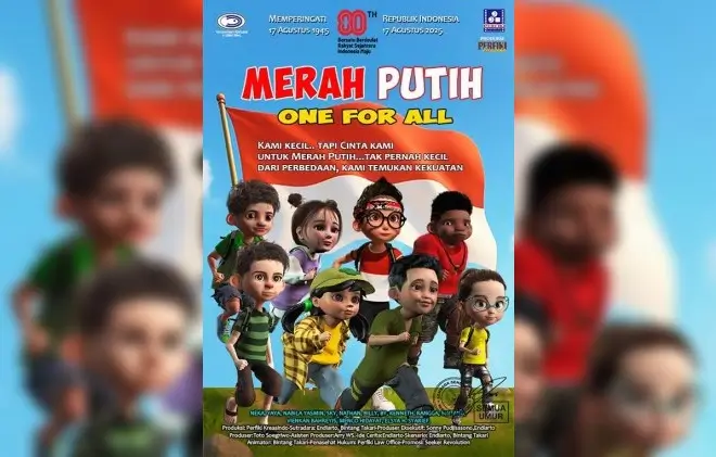 Poster film Merah Putih One for All. (Foto: 21cineplex.com)
