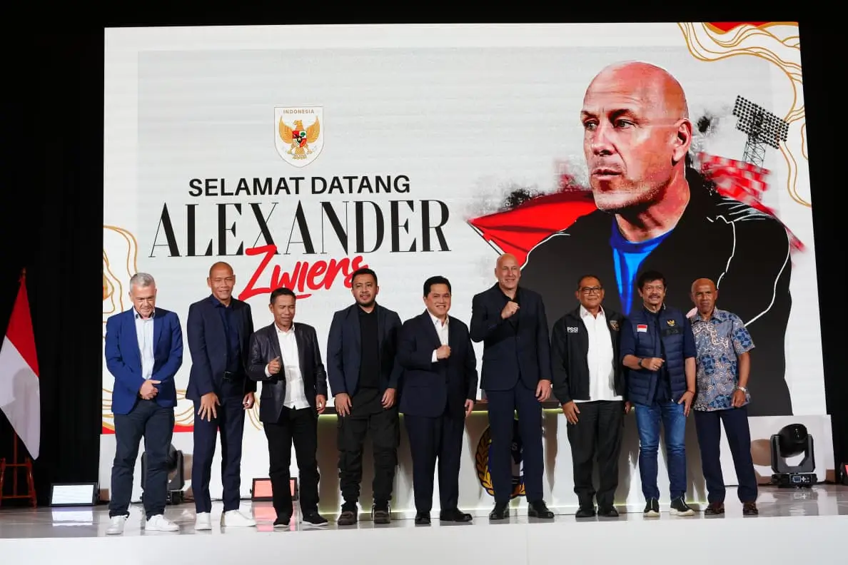 Alexander Zwiers pada perkenalan sebagai Direktur Teknik PSSI. Dok. Istimewa