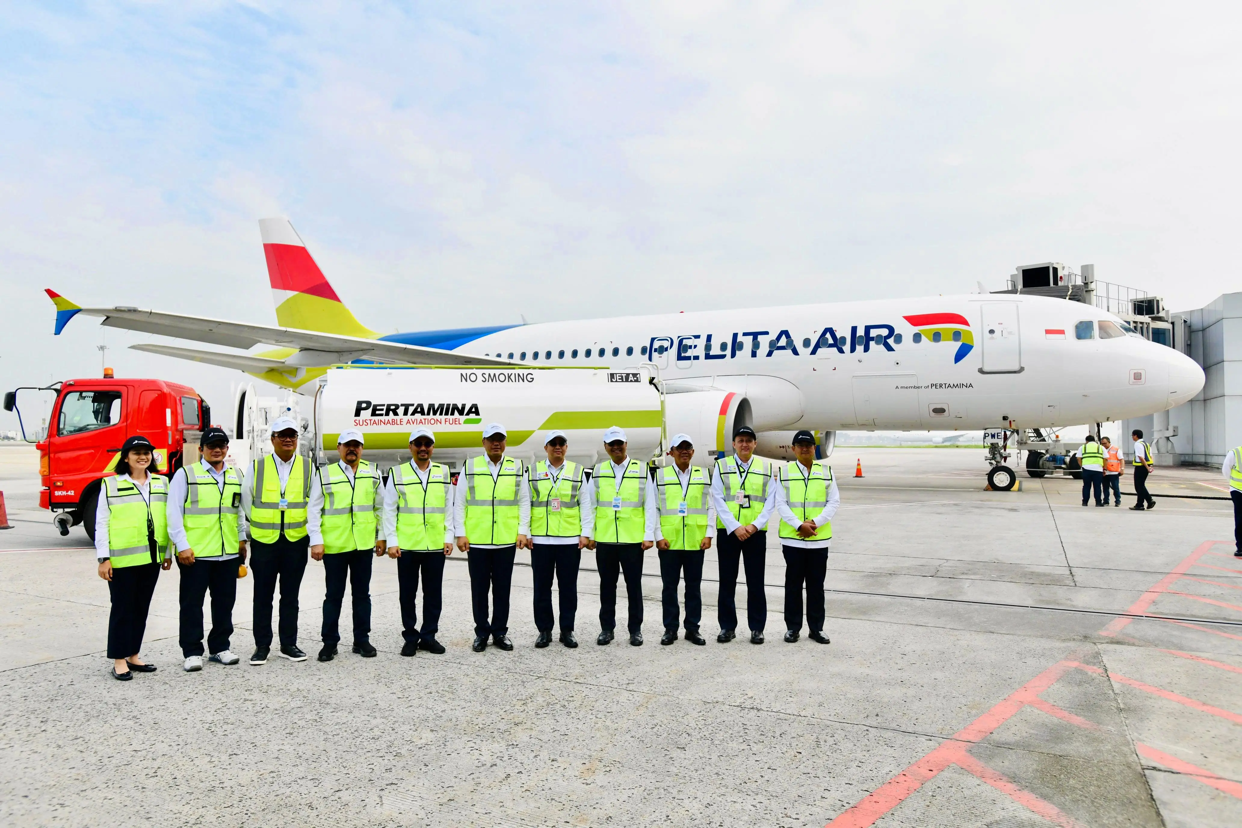 Pertamina Luncurkan Penerbangan Perdana Sustainable Aviation Fuel Berbahan Baku Minyak Jelantah
