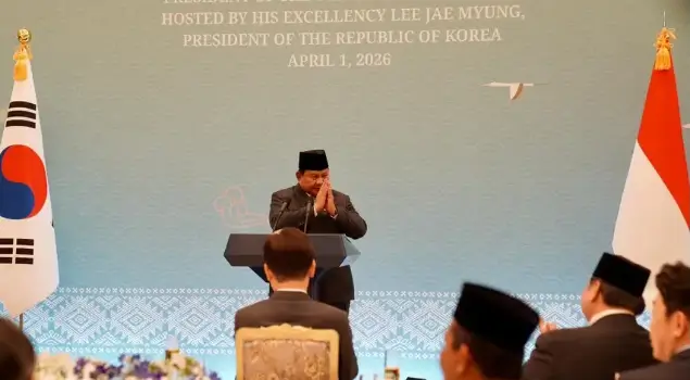 Presiden RI, Prabowo Subianto ketika melakukan kunjungan kenegaraan ke Korea Selatan pada 1 April 2026. (Foto: Instagram/presidenrepublikindonesia)