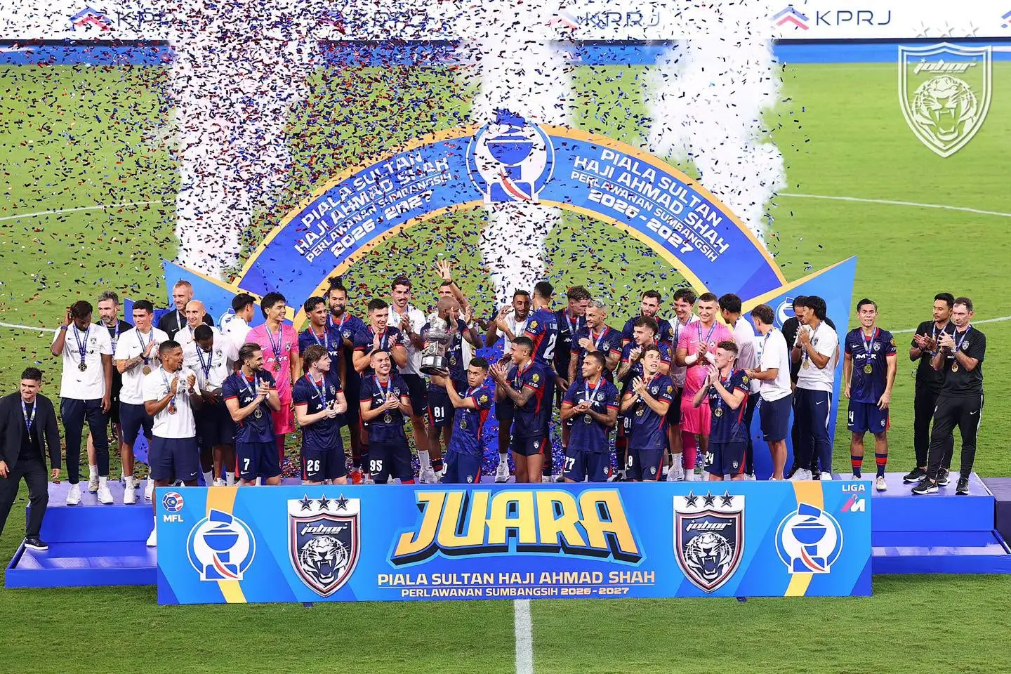 Klub Malaysia, Johor Darul Ta'zim (JDT), memecahkan rekor dunia. Foto Facebook JDT.