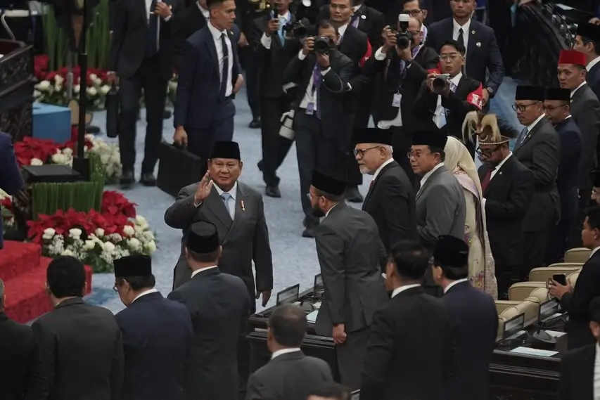 Presiden RI, Prabowo Subianto ketika menghadiri SIdang Tahunan MPR, DPR, dan DPD RI di Gedung Parlemen Senayan, Jakarta, Jumat (14/08/26). (Foto: Instagram/presidenrepublikindonesia)