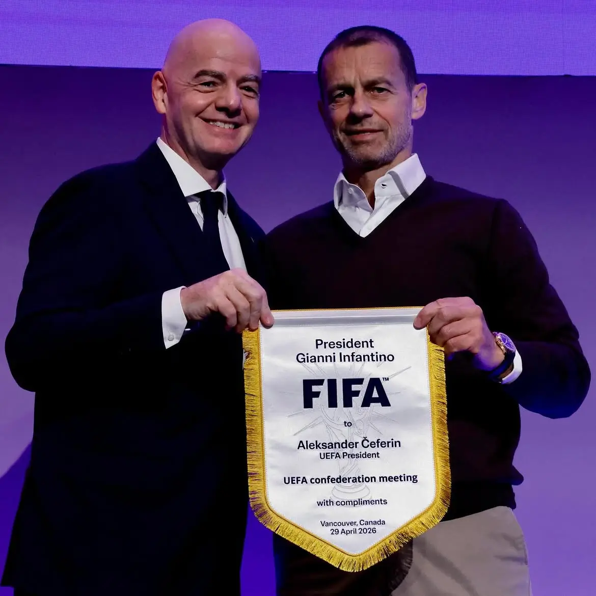 UEFA mengancam melengserkan Gianni Infantino dari Presiden FIFA. Foto Instagram Gianni Infantino.