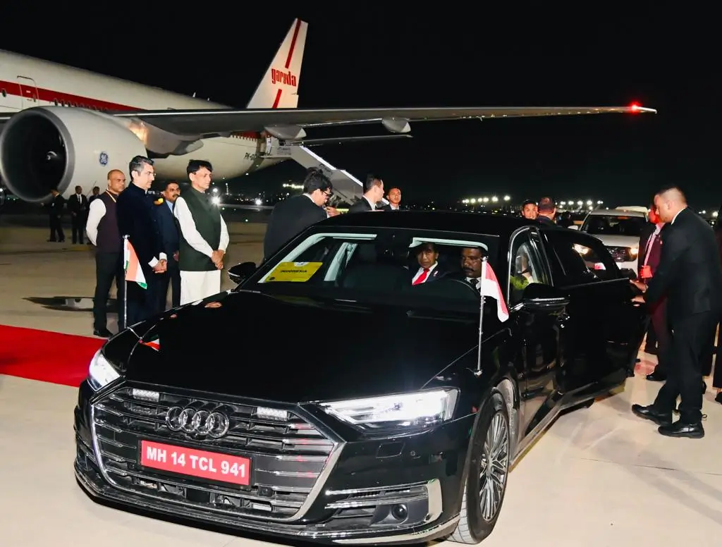 Audi A8 L Security yang dikendarai Presiden Joko Widodo di KTT G20 India 2023. (Foto: BPMI Setpres/Laily Rachev)