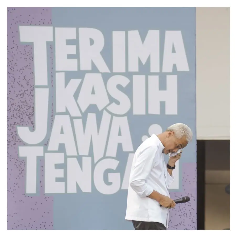 Gubernur Jawa Tengah (Jateng) Ganjar Pranowo pamit dengan masyarakat Jateng. (Foto: Instagram/ganjar_pranowo)