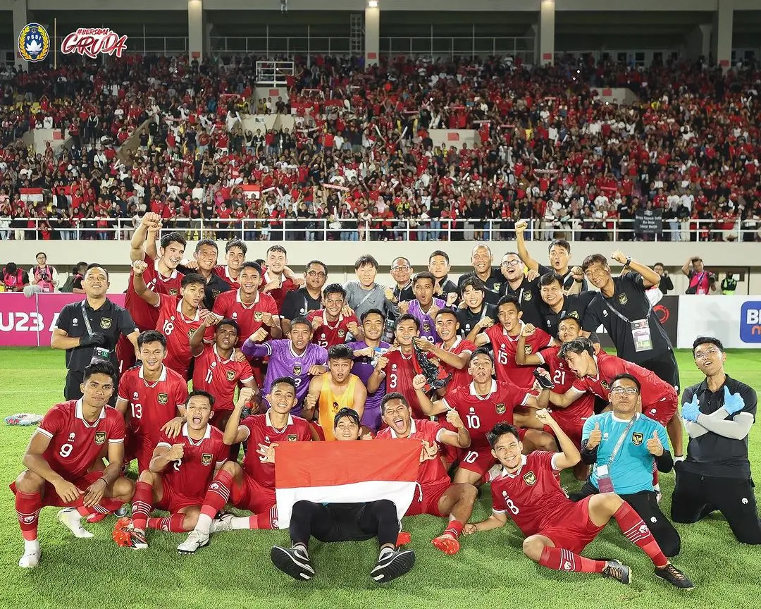 Timnas Indonesia U-23 lolos ke Piala Asia U-23 2024. Foto Instagram Timnas Indonesia.