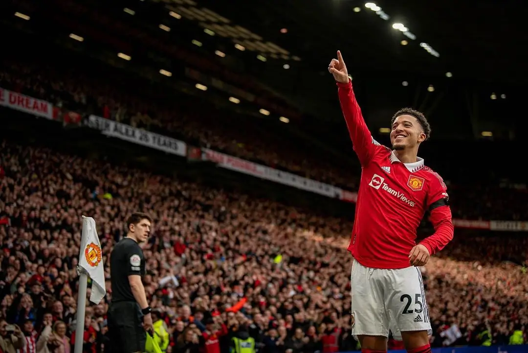 Jadon Sancho absen ketika Manchester United kalah dari Arsenal di Premier League. (Foto: Instagram Jadon Sancho)