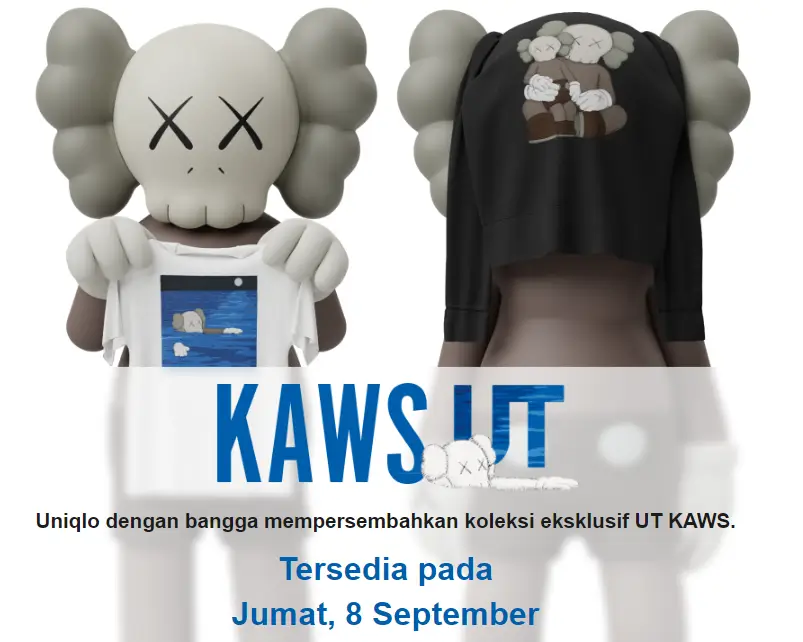 Kolaborasi UNIQLO & KAWS (Foto: www.uniqlo.com)