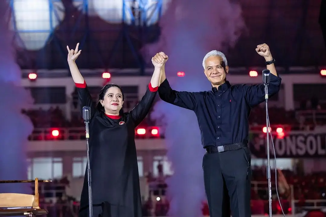 Ketua DPP PDI Perjuangan Puan Maharani dan bakal capres usungan PDIP Ganjar Pranowo. (Foto: Instagram/puanmaharaniri)