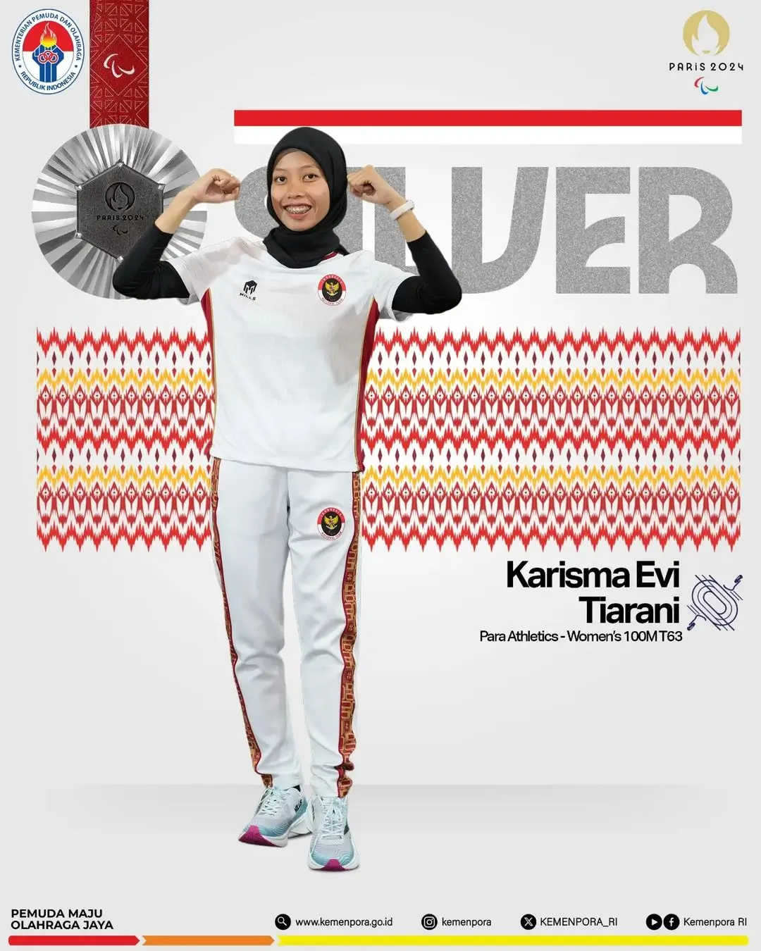Sabet Medali dan Cetak Rekor Dunia Sekaligus di Paralimpiade Paris 2024  Ini Sosok Karisma Evi Tiarani 