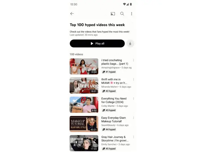 Youtube Kenalkan Tombol  Hype  untuk Bantu Kreator Pemula Naik Daun