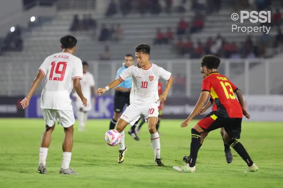 Timnas Indonesia U-20 menang 3-1 atas Timnas Timor Leste U-20 di Kualifikasi Piala Asia U-20 2025. (Foto: PSSI)
