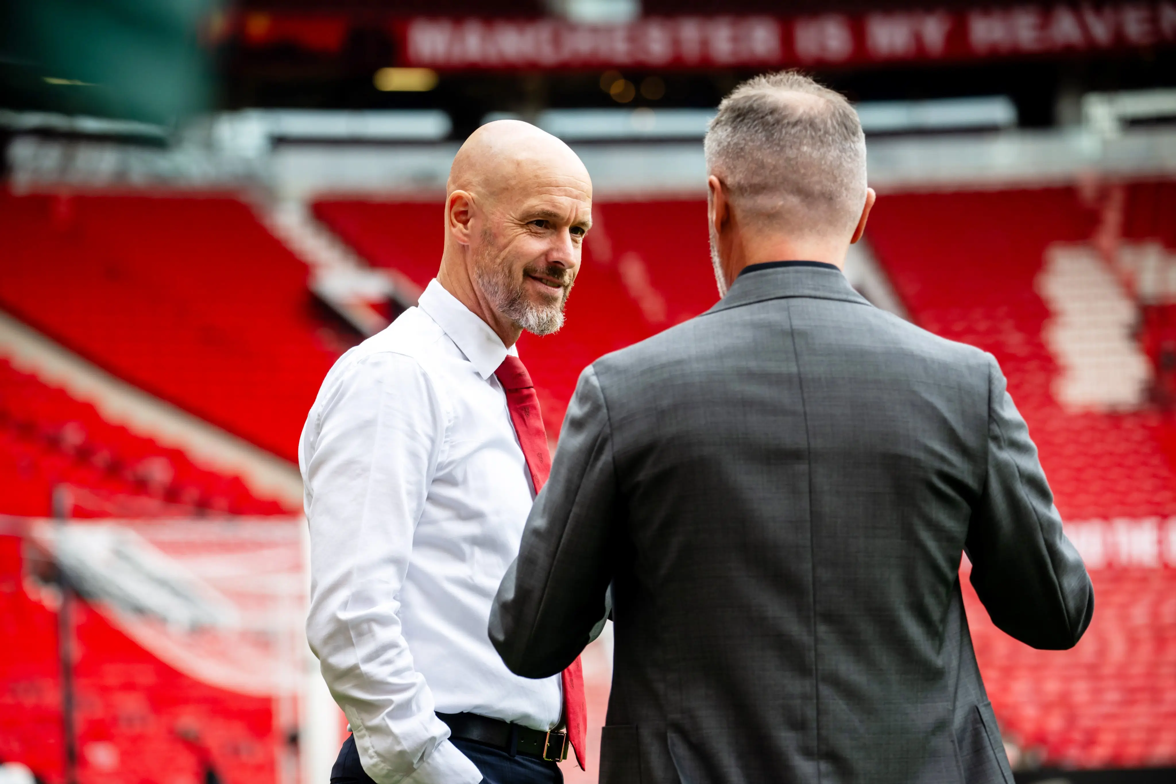 Manajer Manchester United, Erik ten Hag membalas kritikan Cristiano Ronaldo. (Foto: X Manchester United)