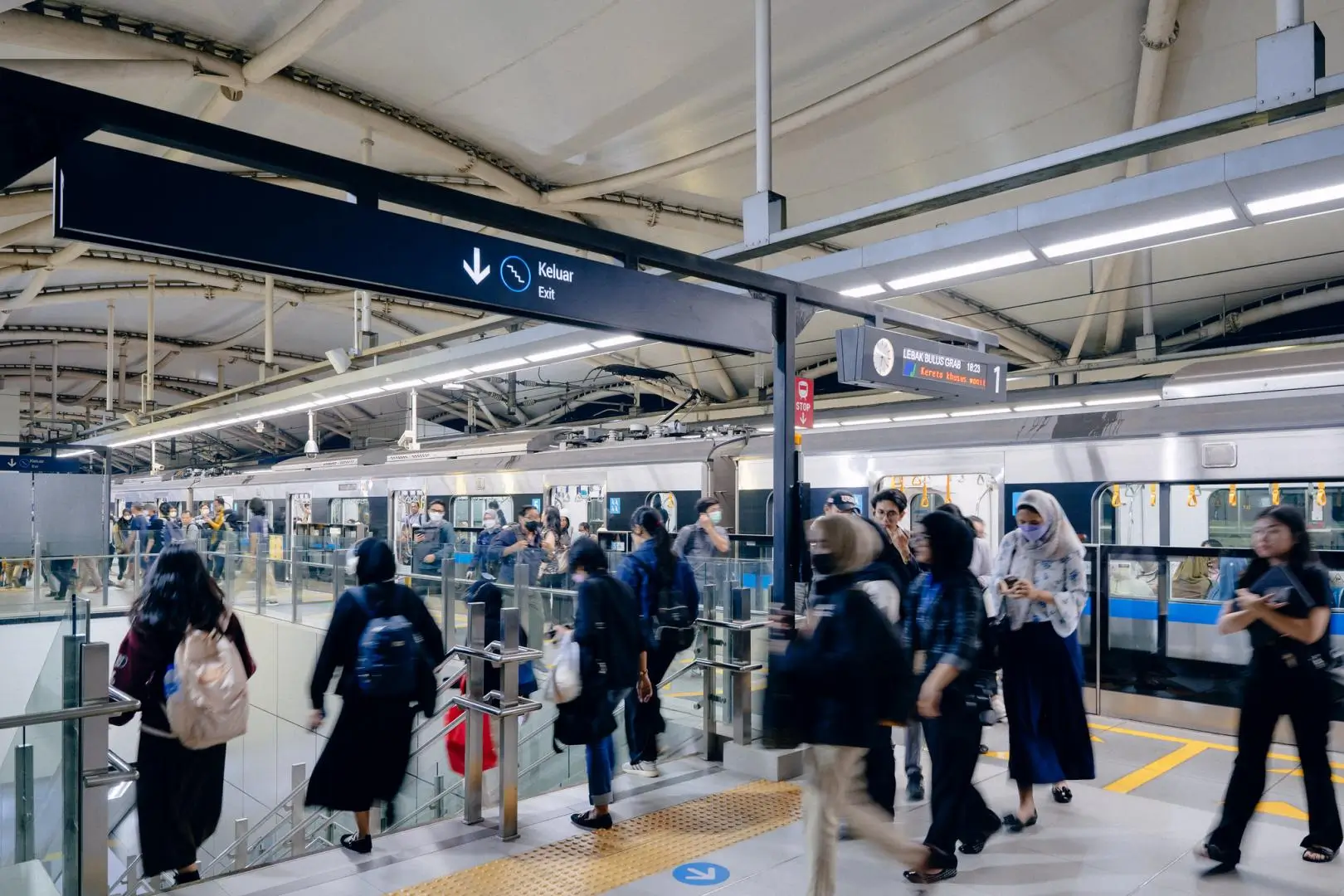 Suasana stasiun MRT Jakarta. (Foto: jakartamrt.co.id)