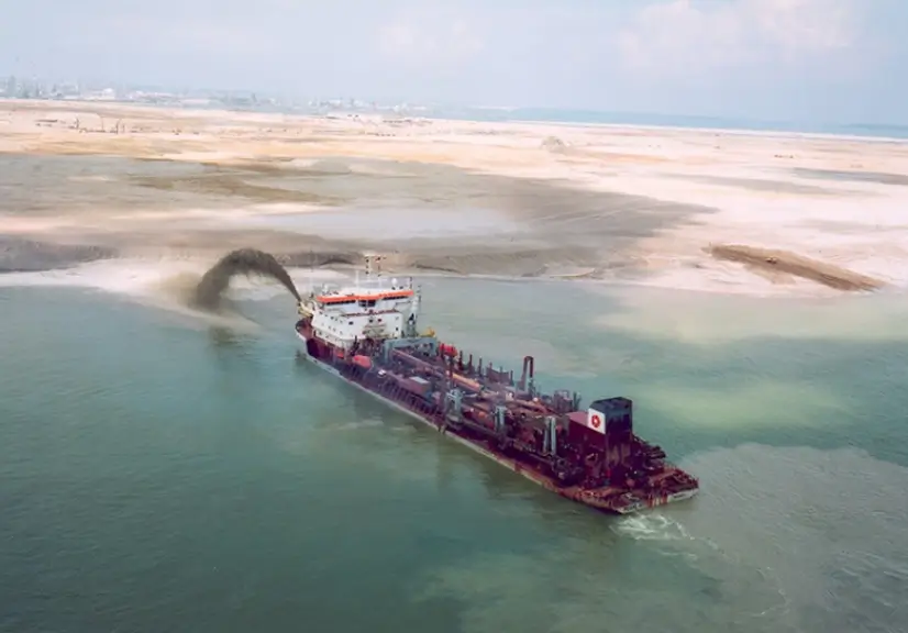 Ilustrasi: Pengerukan pasir laut. (Foto: Istimewa)