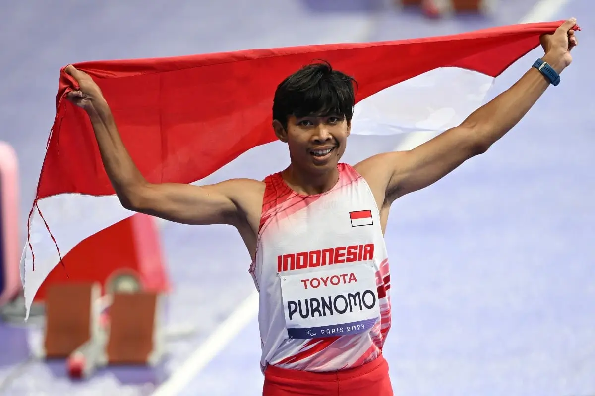 Saptoyogo Purnomo raih medali perak di Paralimpiade Paris 2024. (Foto: NPC Indonesia)