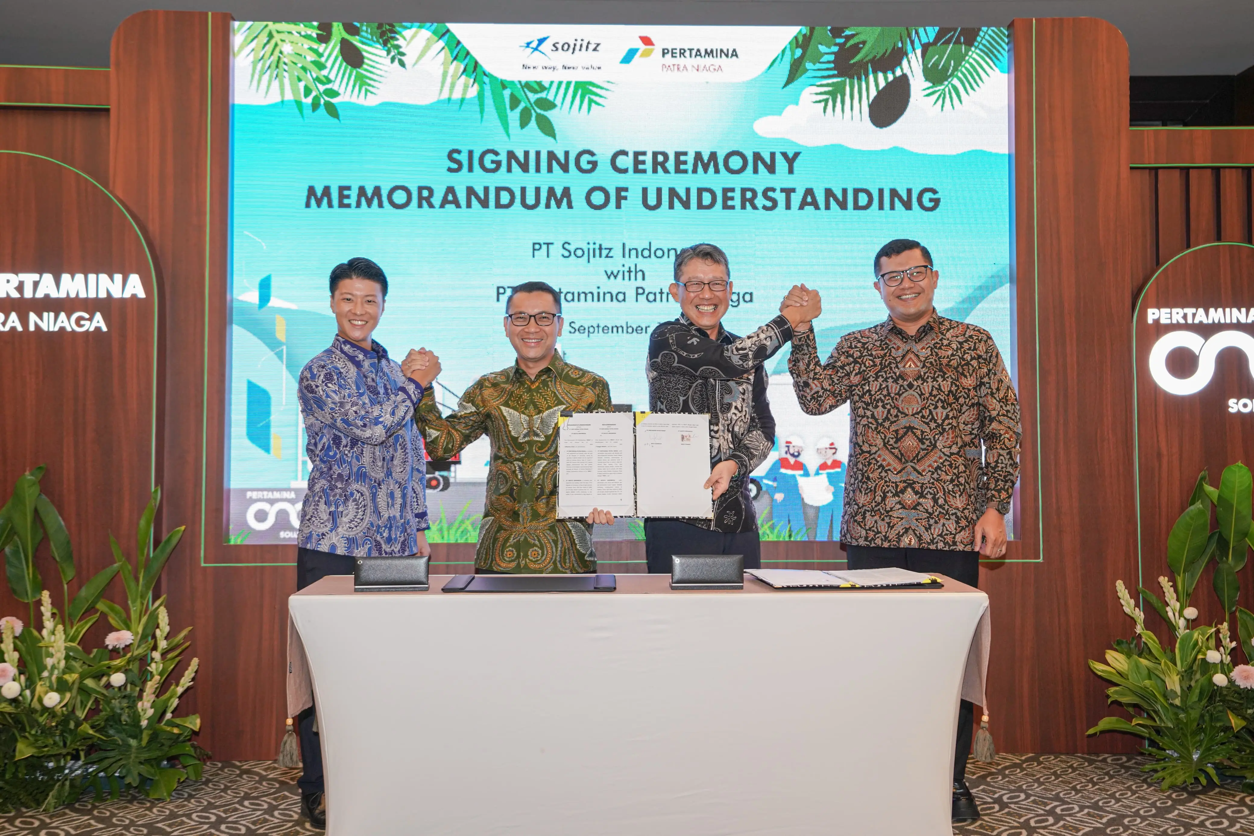 Sinergi Pertamina Patra Niaga dan PT Sojitz Indonesia  Kurangi Emisi Karbon dengan HVO
