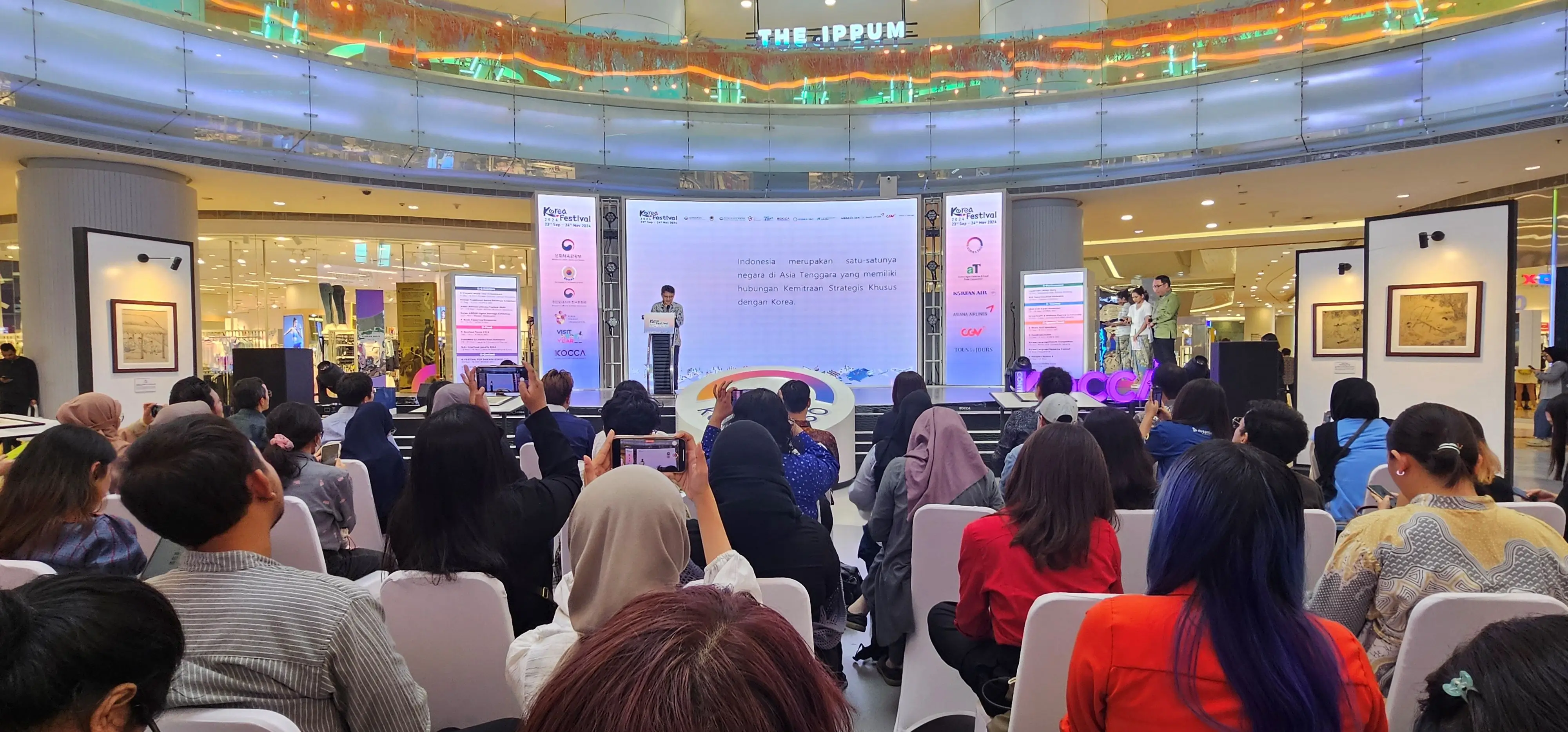 Pembukaan K-Festival di KOREA 360, Lotte Mall Jakarta. (Foto: korean-culture.org)