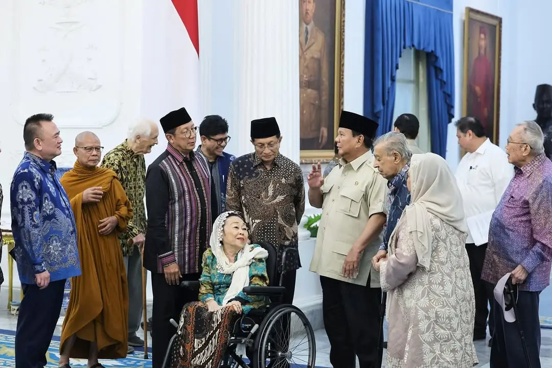 Pertemuan Presiden RI, Prabowo Subianto dengan sejumlah tokoh Gerakan Nurani Bangsa (GNB) di Istana Kepresidenan, Jakarta, Kamis (11/09/25). (Foto: Instagram/presidenrepublikindonesia)