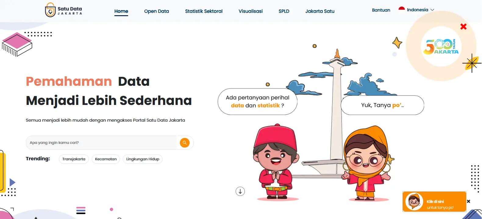 (Foto: satudata.jakarta.go.id)