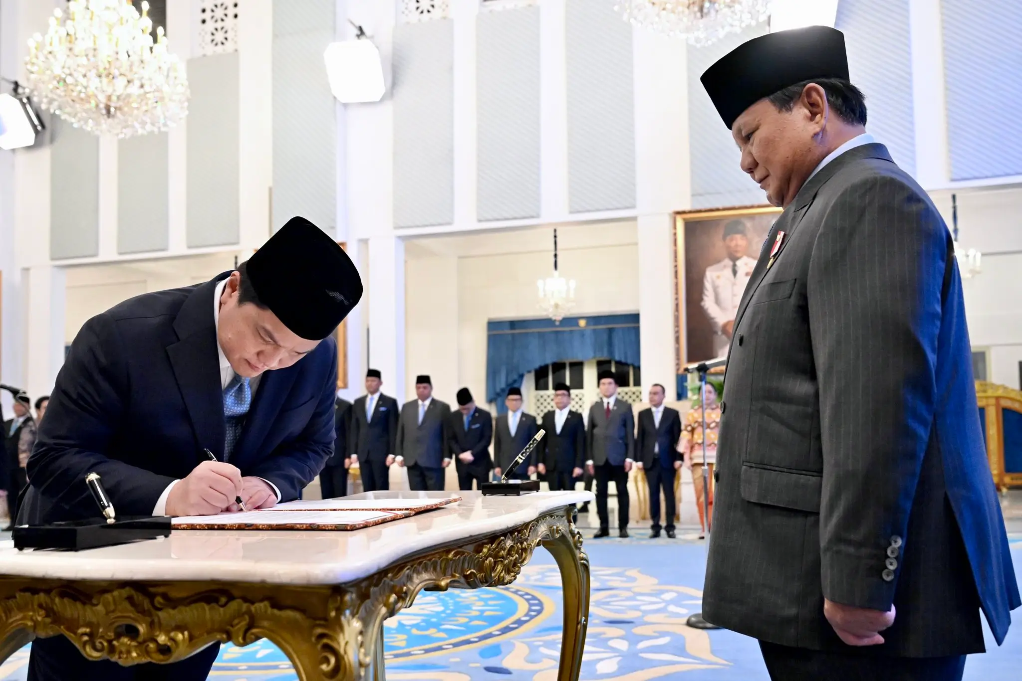 Erick Thohir resmi dilantik sebagai Menteri Pemuda dan Olahraga (Menpora) menggantikan Dito Ariotedjo. (17/09/2025). Dok. Istimewa