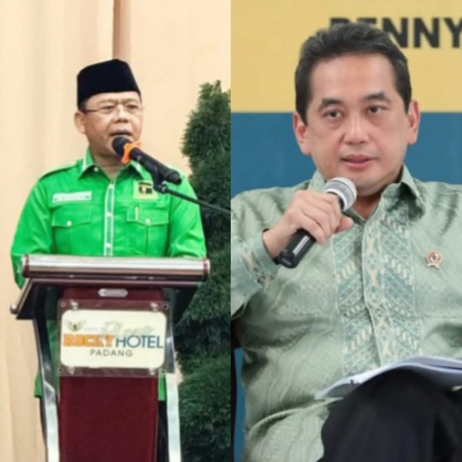 Plt Ketua Umum PPP Mardiono (kiri) & mantan Menteri Perdagangan Agus Suparmanto (kiri). Foto: Instagram @muhamad.mardiono & @agusuparmanto. 