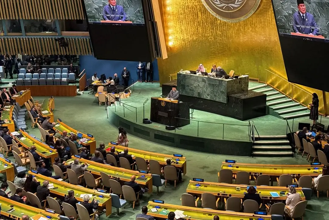 Pidato Prabowo di KTT PBB  Palestina Harus Diakui Sekarang hingga Buka Opsi Akui Israel