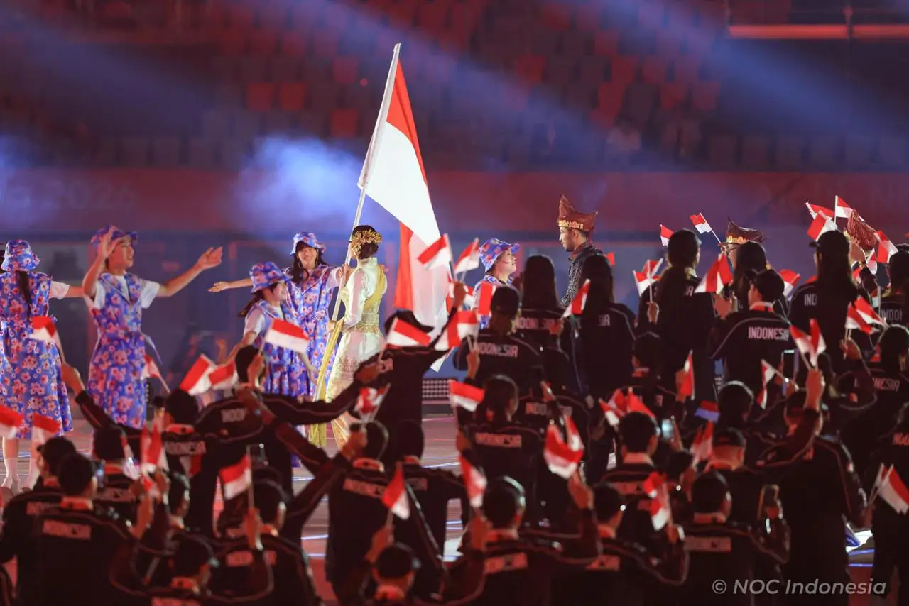 Upacara pembukaan Asian Games 2026 digelar pada Sabtu, 19 September 2026. Foto NOC Indonesia.